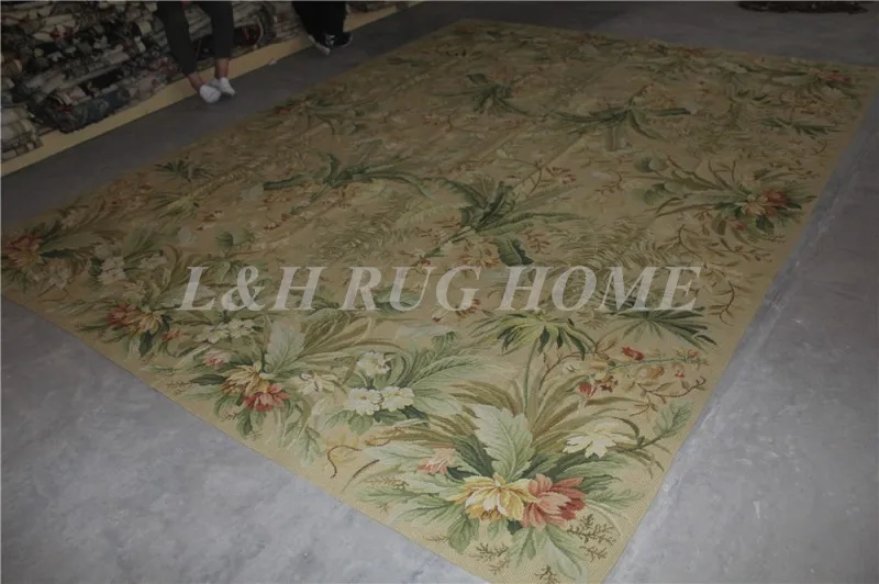 Бесплатная доставка 8'x10' Нидлпойнт ковры 100% новозеландской шерсти rugs Райс прошитой ковры ручной работы ковры для украшения дома