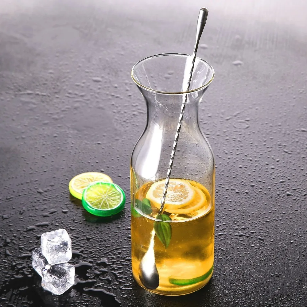 

New Stainless Steel Bar Spoon Cocktail Sticks Helix Spoon Drink Stirrers Puddler Long Mixing Spoons Martini Mojito DIY Barware