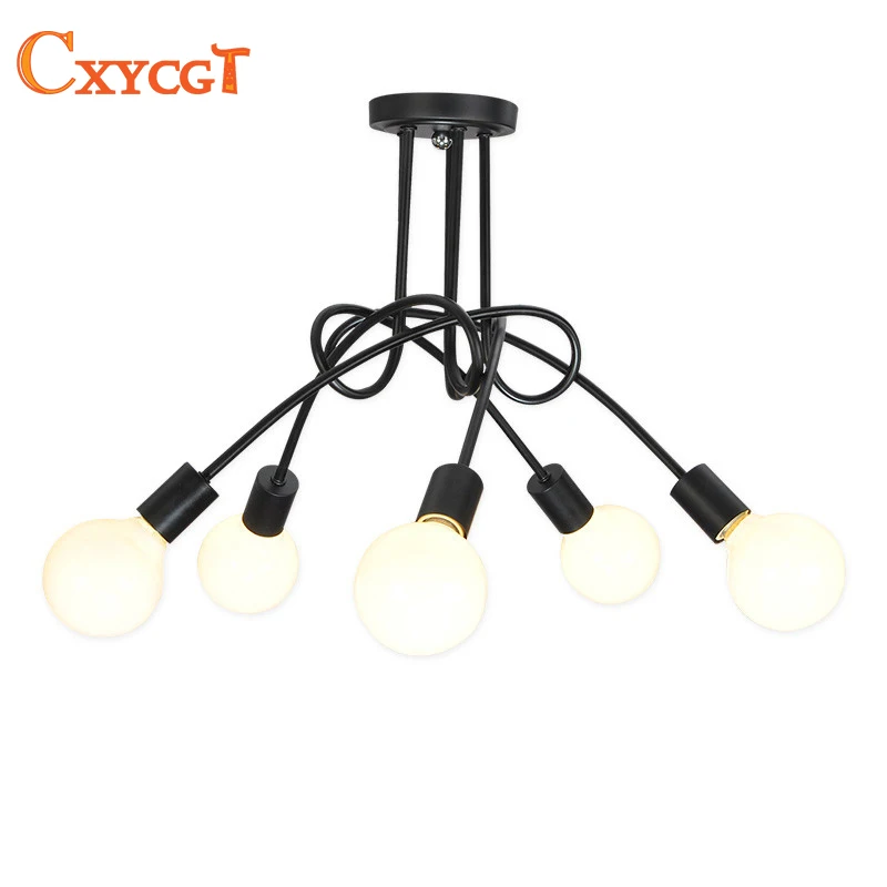 

Vintage Ceiling Light Modern Lighting Lamps LED Lamps Home Lighting Metal Lamp Housing Industrial Edison E27 Holder 3/5 Head Lam