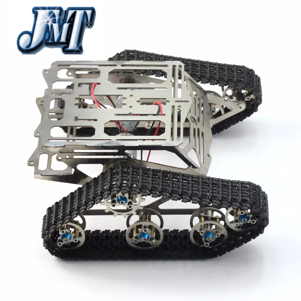 

JMT Metal Tank Robot Chassis Track Tank Crawler Chassis Wali with Motor Stainless Stee Smart DIY Toy