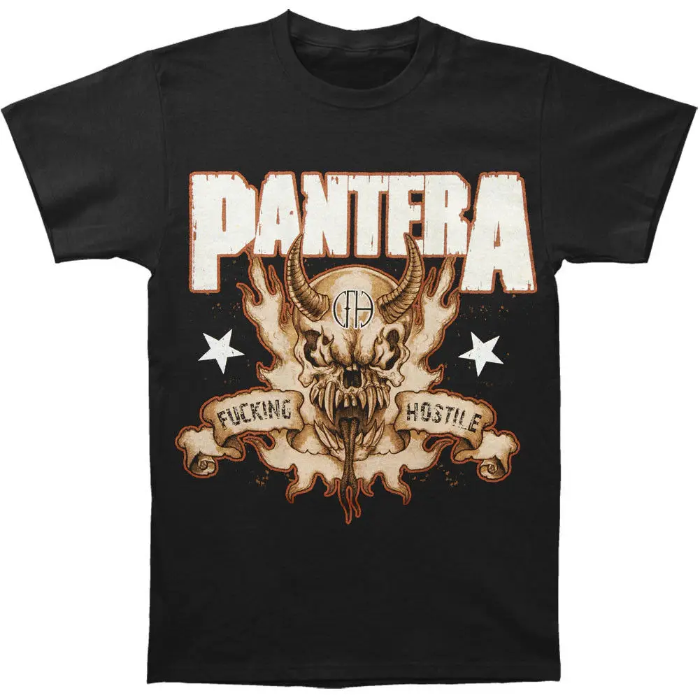 Pantera Hostile Skull Brand New Officially Licensed Band T Shirt Summer ...