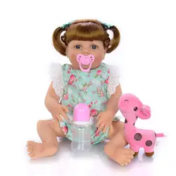 23 дюймов Bebes Reborn Girl Doll corpo de Silicone reborn baby dolls Реалистичная принцесса детская игрушка для детских подарков на день