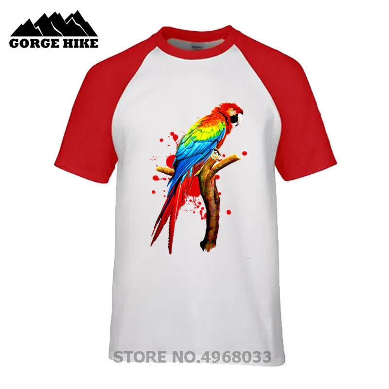 Индивидуальная Мужская футболка haida Parrot Pet Macaw с экзотическими птицами