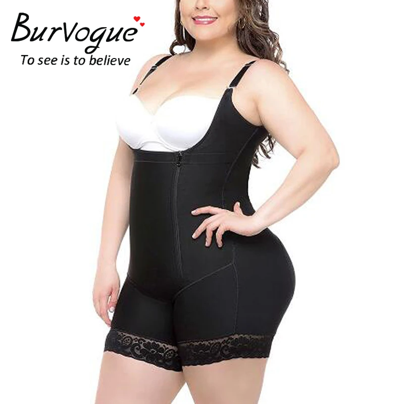 Burvogue нижнее белье для похудения боди для женщин Butt Lifter моделирующий ремень Корректирующее белье большого размера Утягивающее боди