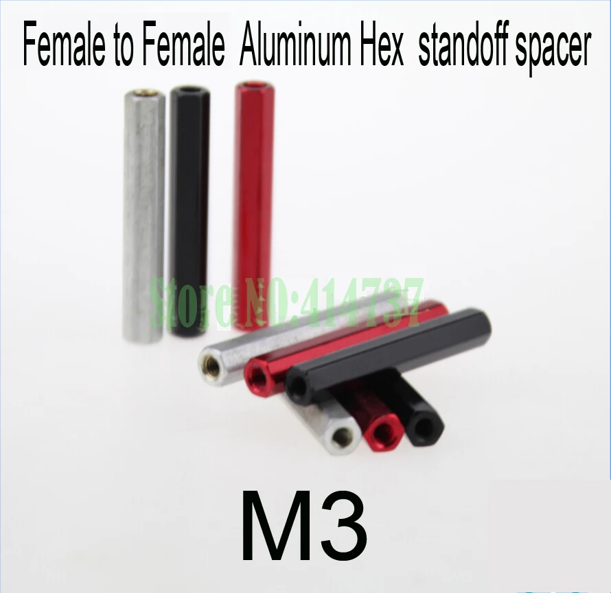 

20pcs/ lot High Quality M3 Thread Female to Female Hex Aluminum standoff spacer