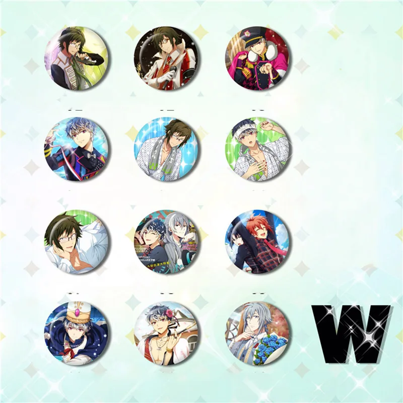 58 мм игры IDOLiSH7 Изуми Иори Yotsuba Тамаки значки на рюкзак булавка брошь подарок
