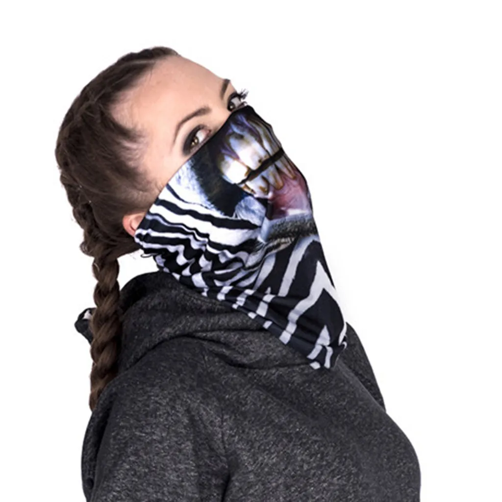 Мотоциклетная маска для лица страшная маска на Хеллоуин защита для лица уличная спортивная маска для шеи тактическая Балаклава