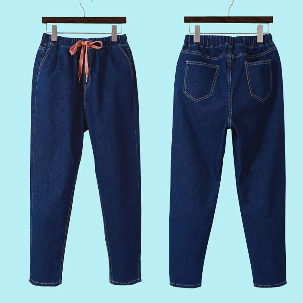 WKOUD High Elastic Pencil Pants Women Stringyselvedge