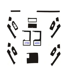 Автомобильный-Стайлинг, новинка, 3D, углеродное волокно, Автомобильный интерьер, центральная консоль, изменение цвета, молдинг, наклейки, наклейки для Toyota Prado 2010