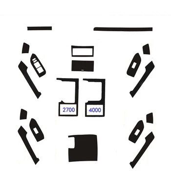 

Car-Styling New 3D Carbon Fiber Car Interior Center Console Color Change Molding Sticker Decals For Toyota Prado 2010-2017