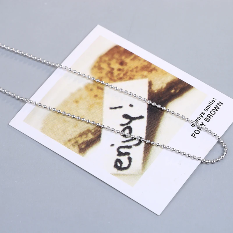 Sinya 925 sterling silver necklace chain Round beads design fashion DIY Jewelry biggest promotion 2017 Hot sale - Image 4