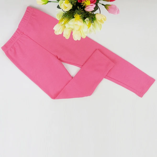 

Girl Cute Leggings Warm Sprimg Autumn Kids Stripe Candy Color Cotton Knitted Pink Pants Children