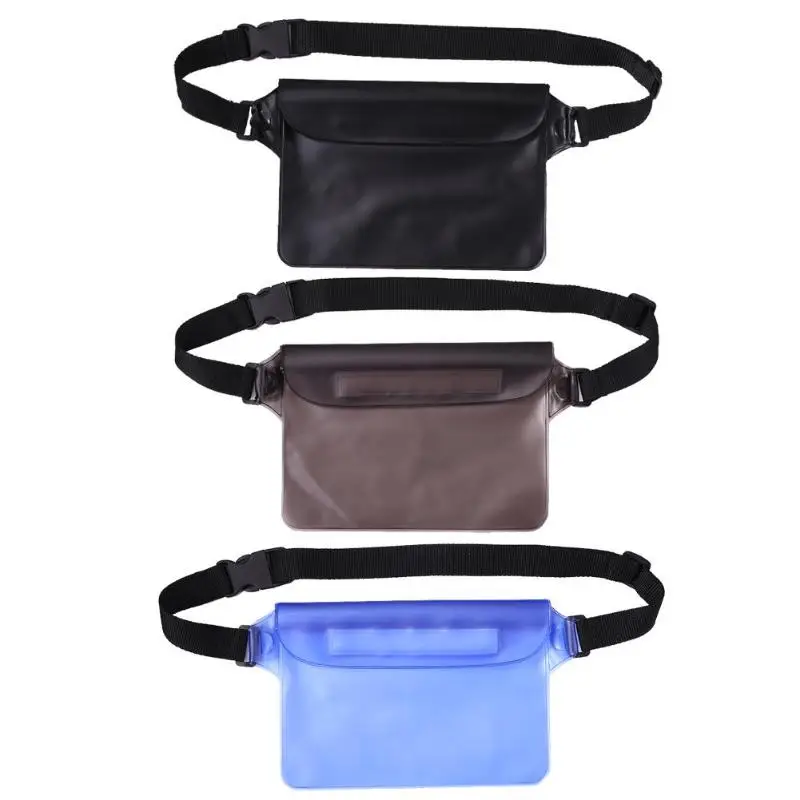 1pc Outdoor Beach Waterproof Waist Bag Swimming Drifting Sealed Phone Pouch