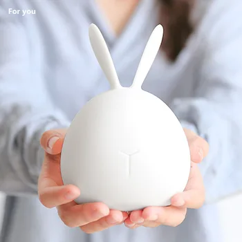 

Soft Rabbit Lamp Rubber Light Rechargeable Night Light
