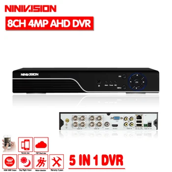 4MP P2P Full HD DVR NVR 4CH 8CH 4MP 3MP 1080 P H.264 5 в 1 AHD TVI CVI IP CVBS HD XVR DVR для HD аналоговый Onvif IP Камера 5MP