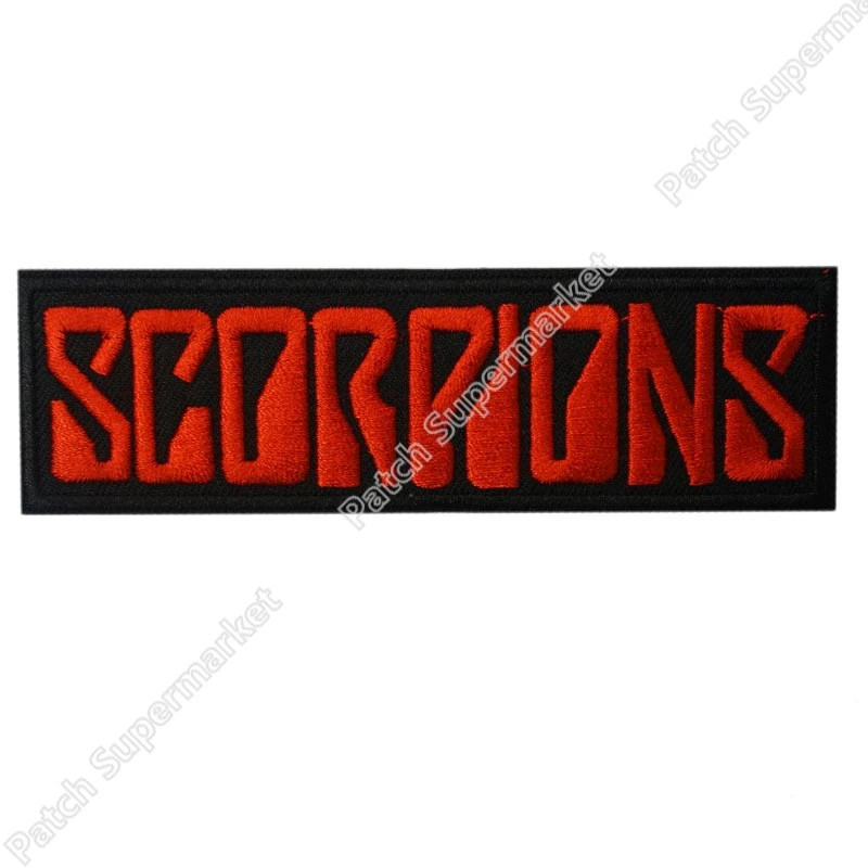 

SCORPIONS Red Logo Music Post Hardcore Band Embroidered IRON ON and SEW ON Patch Heavy Metal Custom patch