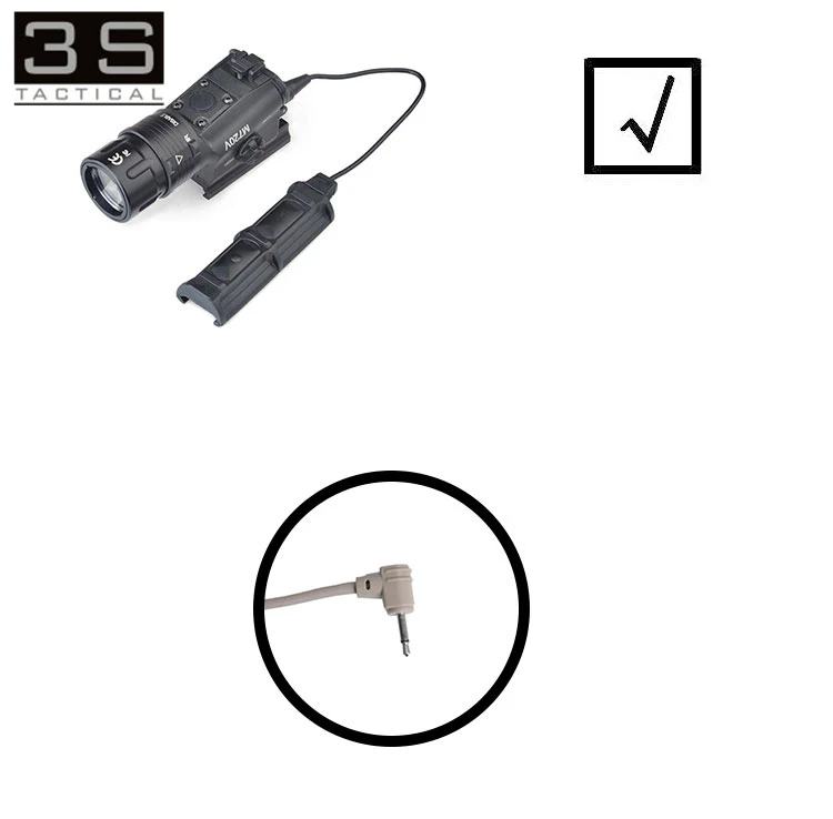 Arma de Luz Remoto para um Elemennt Softair Tático Pressão Aumentada Interruptor Duplo Peq 15 M3x Dbal M300 M600 M720v 10 High Quality Esporte e Lazer
