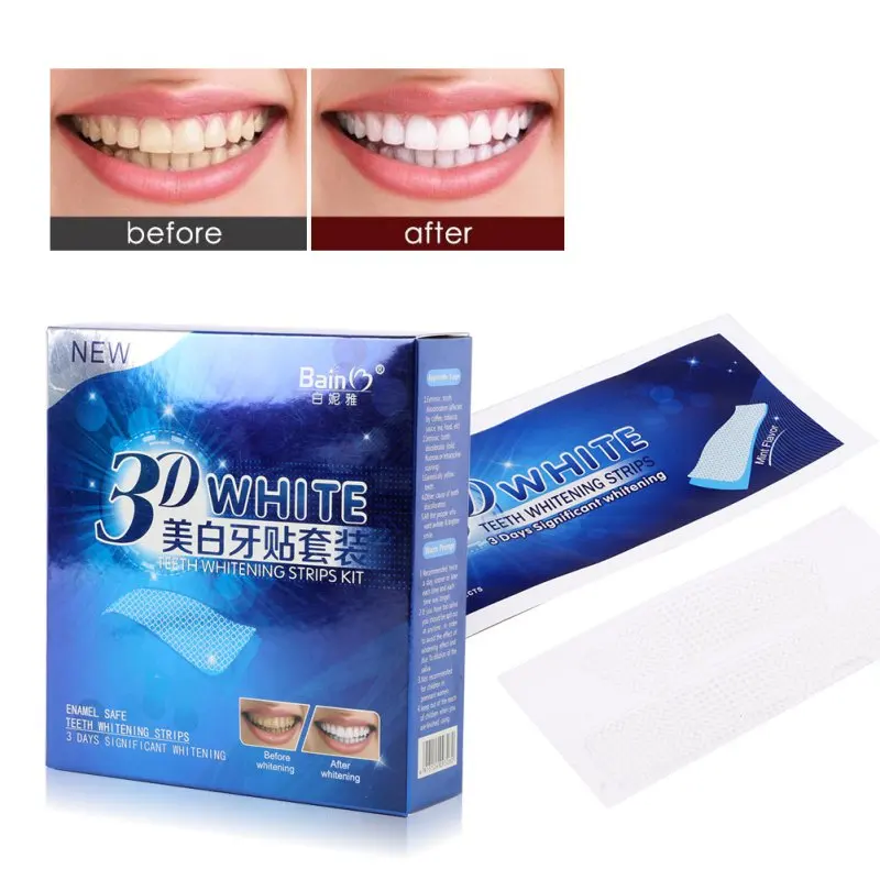 7 Pairs Advanced 3D White Teeth Bleaching Ultra White Whitening