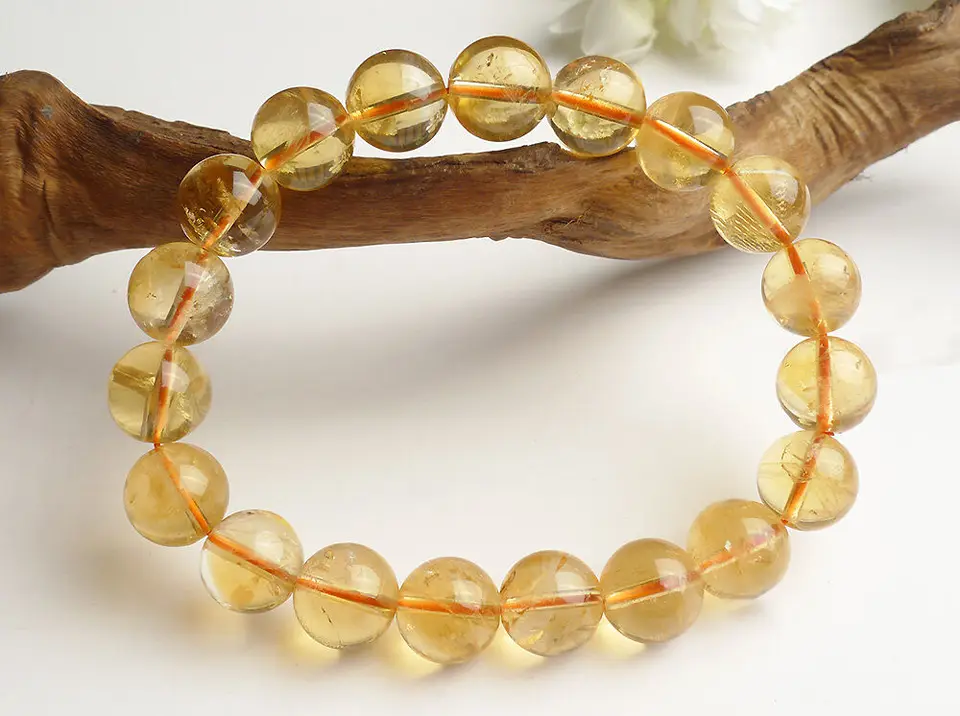 Crystal Stone Yellow Citrine Crystals Mala At ₹ 1060/piece In New Delhi | ID: 2854499439633