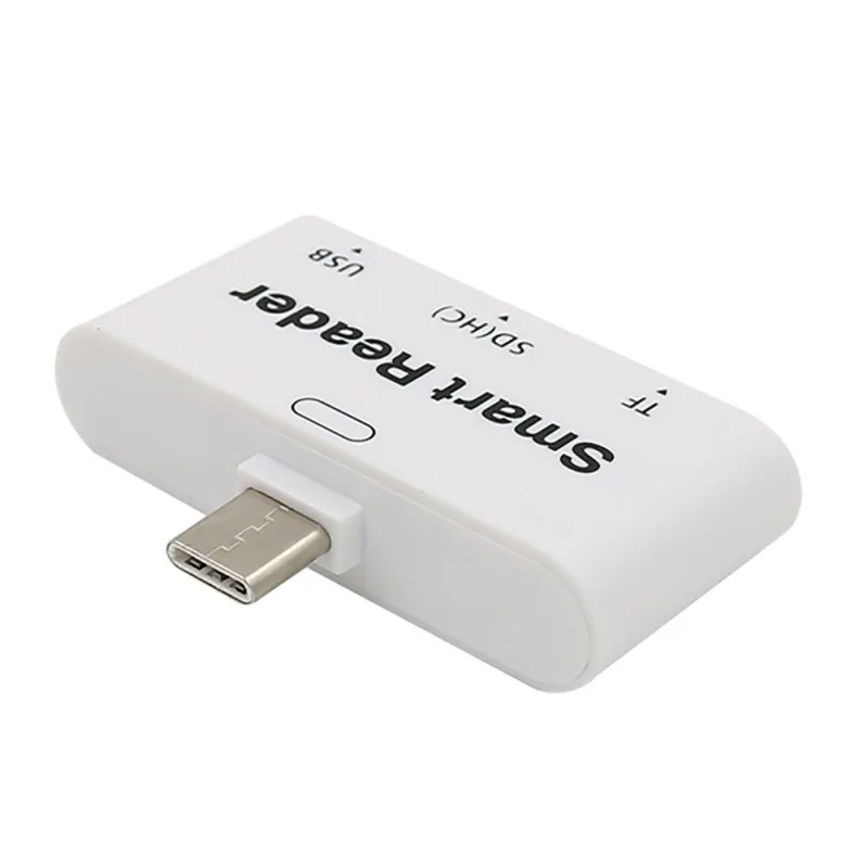 Type-C to USB3.0 SD TF Card Reader USB HUB Adapter For MacBook Pro Xiaomi Samsung S9 Smart Phones High Speed Card Readers