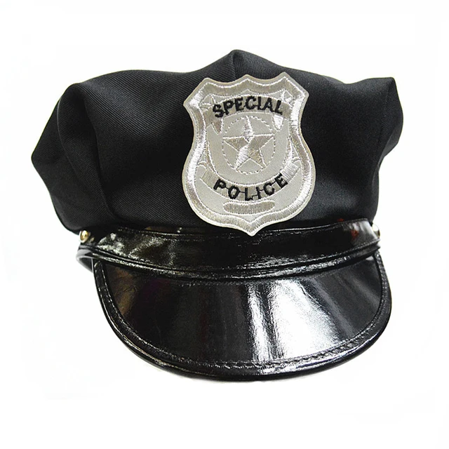 Black Police Hat Party Cosplay Costume Sailor Hat Newsboy Caps