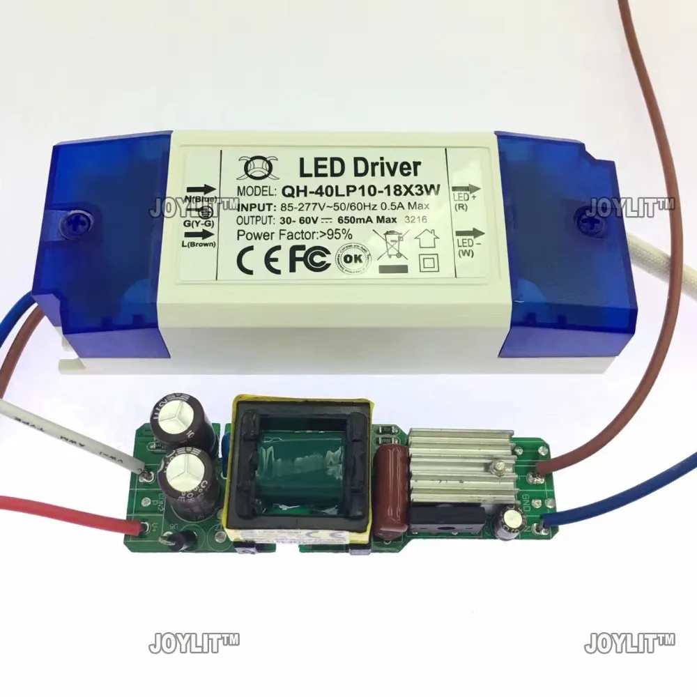 Светодиодный трансформатор 10 to18 x 3W 18 to30 X3W 30W 54W 70W 80W 90W вход 85 265V светодиодный