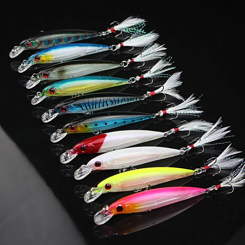 Minnow Fishing Lures JapanTop Swim Saltwater Hard Bait 9CM 8G