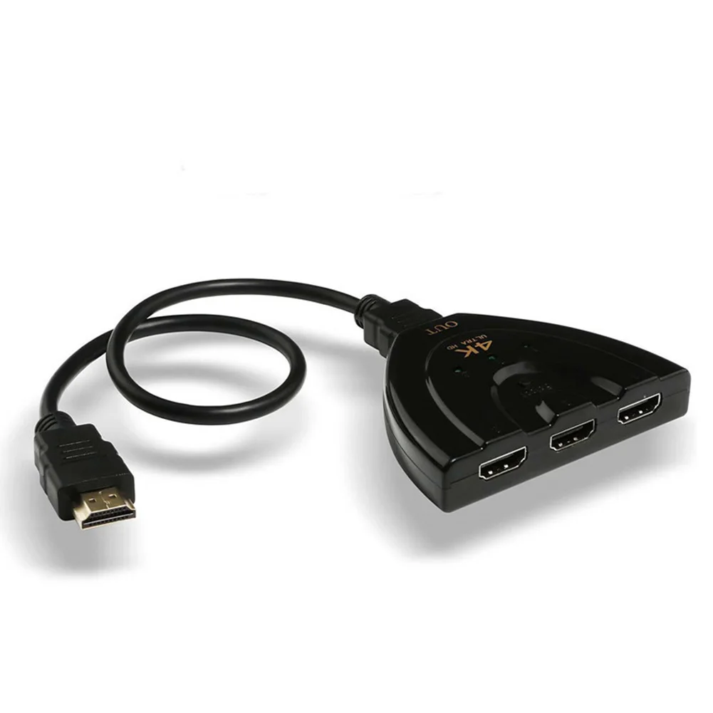 1 шт. HDMI splitte Mini 3 переключатель порта 3D три 4 к HD видео коммутатор 1.4b выключатель