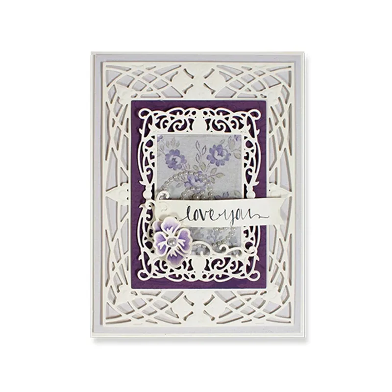 

Naifumodo Rectangle Frame Metal Cutting Dies Cutting Scrapbooking For Card Making Embossing Stencil Craft Decor Frame Dies