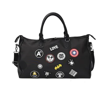 

Disney Mickey Mouse waterproof cartoon bag shoulder student bag luggage female bag lady hand travel Boarding large capacity tote