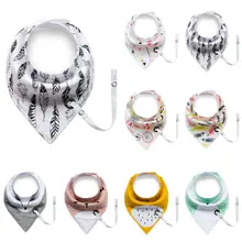 Infant Kids Baby Unisex Feeding Saliva Towel Dribble Triangle Bandana Bibs