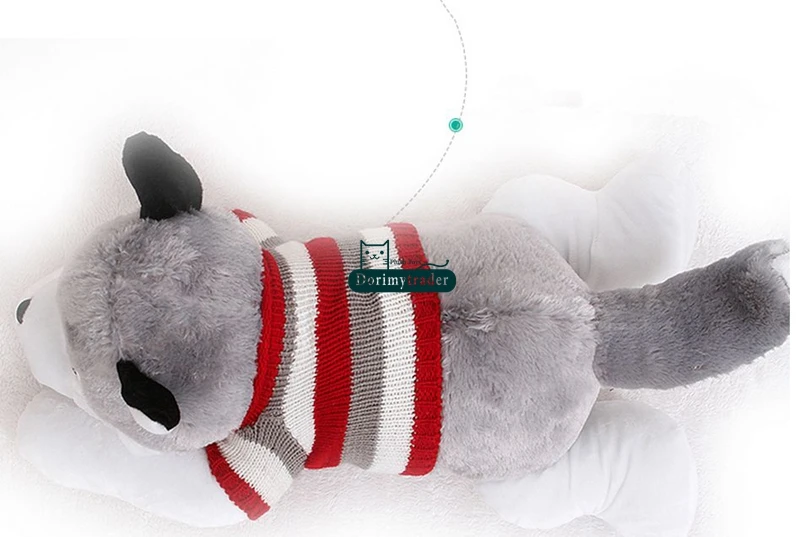 Dorimytrader Hot Item 100cm Big Simulated Animal Husky Dog Plush Toy 39'' Giant Cartoon Dogs Stuffed Doll Pillow Baby Present DY61538 (6)