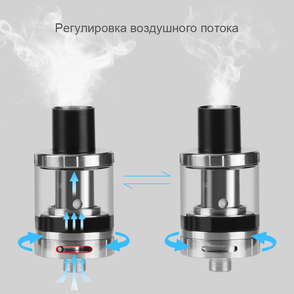 60 Вт 1600 мАч батарея Vape коробка мод электронная сигарета набор 0.4ohm 2 мл атомайзер