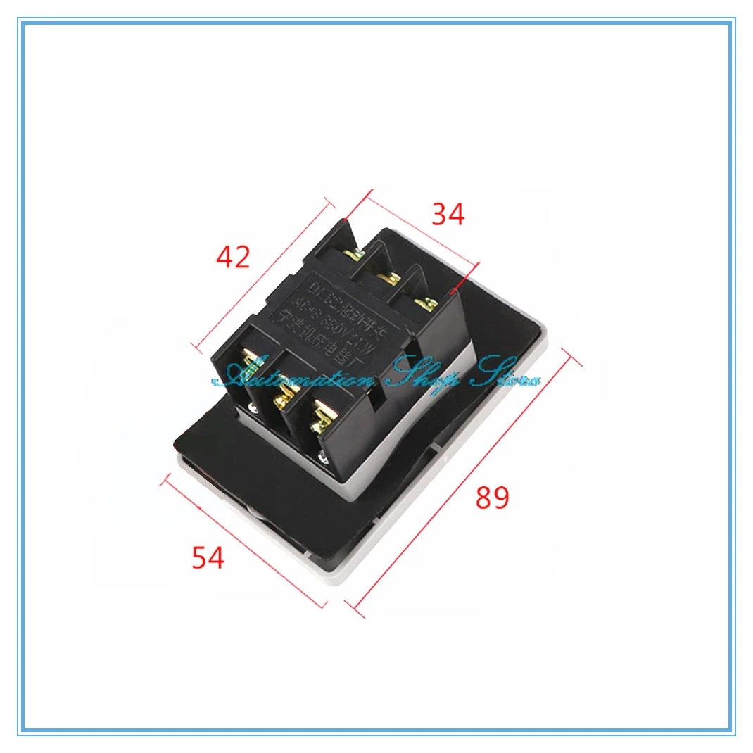 QKS2-5 вкл/выкл самоблокирующийся кнопочный переключатель 3 фазы 3 P 380 V AC 5A - Цвет: Бежевый