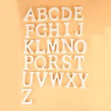 8 см A-Z 0-9 Деревянные белые английские буквы украшения декор рукоделие деревянные любовные буквы свадебные декоративные цифры для дома комнаты отеля