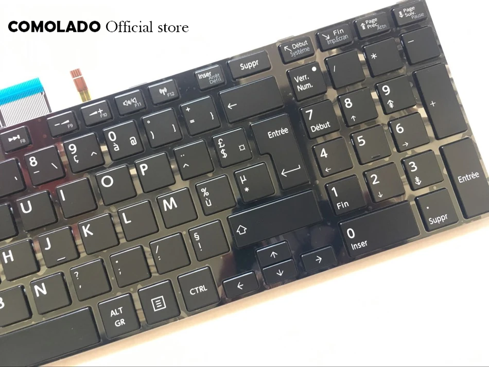 FR French Keyboard For Toshiba C70-A U50 M50 L50 L70 S50 S55 S70 S75 Backlit with frame Keyboard FR Layout