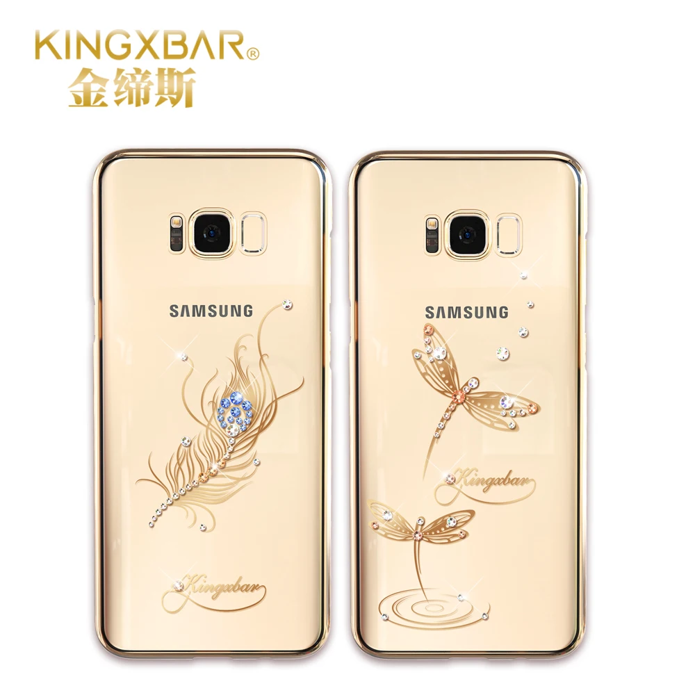 imágenes para Original teléfono case para samsung galaxy s8 kingxbar case para samsung s8 más casos de swarovski rhinestone con cristales claros imágenes para Original teléfono case para samsung galaxy s8 kingxbar case para samsung s8 más casos de swarovski rhinestone con cristales claros