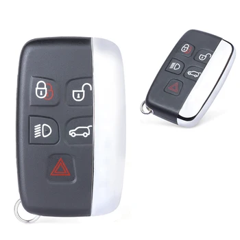 Keyforkess 315/ 433MHz ID FCC: KOBJTF10A sostituzione 5 pulsanti portachiavi remoto per Jaguar XF XJ XK XE F-Type con parola sul lato - KEYECU 315 433MHz ID FCC KOBJTF10A sostituzione 5 pulsanti portachiavi remoto per Jaguar XF XJ