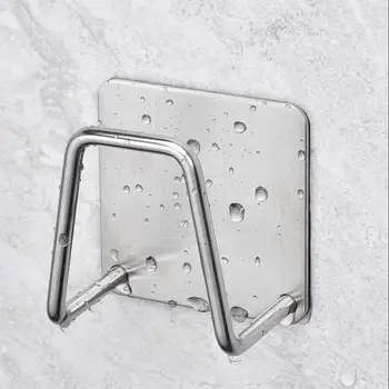 

Sponge Drain Holder 304 Stainless Steel Free Punching Rack Dish Cloth Hook Storage Wall Hanger For Kitchen Bathroom