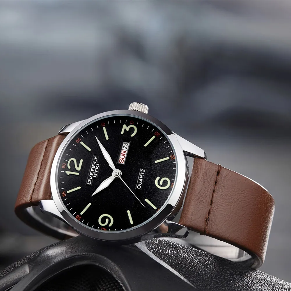 

Business Leather Band Male Clock Simple Wrist Watch Men Watches 2018 Luxury Brand Mens Sports Watch Waterproof Date Quartz Reloj
