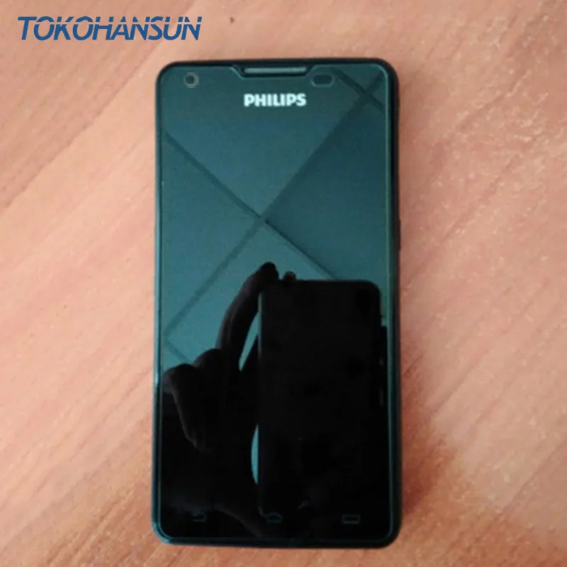 

TOKOHANSUN Screen Protector For Philips Xenium W6610 Glass FilmTempered Glass 2.5D 9H Protective Film For Philips Xenium W6618