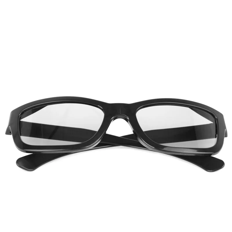 1 PC Circular Polarized Passive 3D Glasses Stereo Black For 3D TV Real D IMAX Cinemas