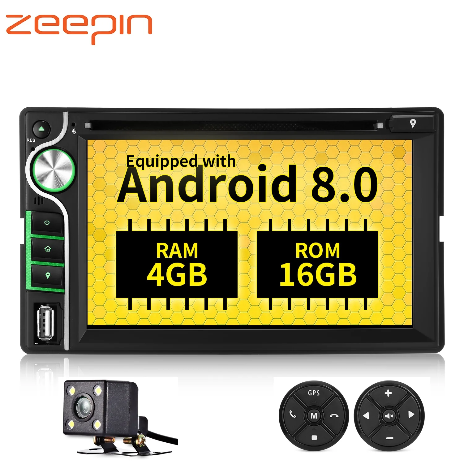 

Bluetooth Car DVD Player GPS Stereo MP3 AUX FM Radio USB SD Multimedia Player Auto HeadUnit Receiver 6.2'' Disc Read Audio 8code