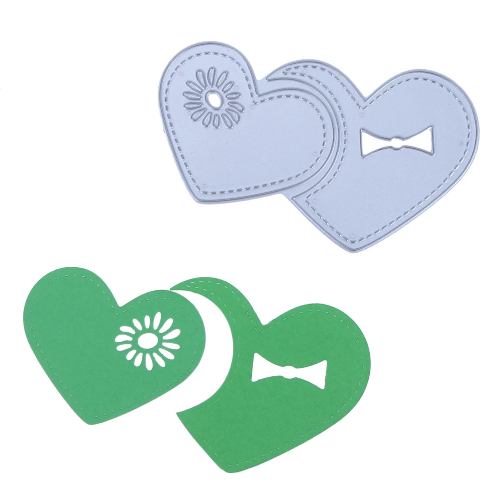 

Heart Center DIY Metal Cutting Dies Love Pattern Carbon Steel Stencils Scrapbooking Craft Card Template Decorative Gift