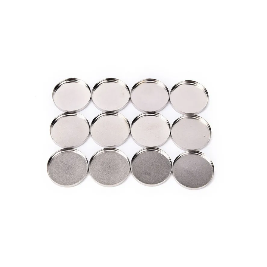 

New 12pcs Empty Round Tin Pans for Powder Eyeshadow 26mm Responsive to Magnets Makeup Tool Kit Empty Eyeshadow Palette