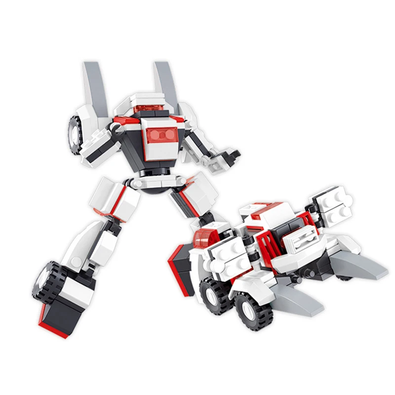 

S Model Compatible with Lego B0382 105pcs Shape Shifting Robot Models Building Kits Blocks Toys Hobby Hobbies For Boys Girls