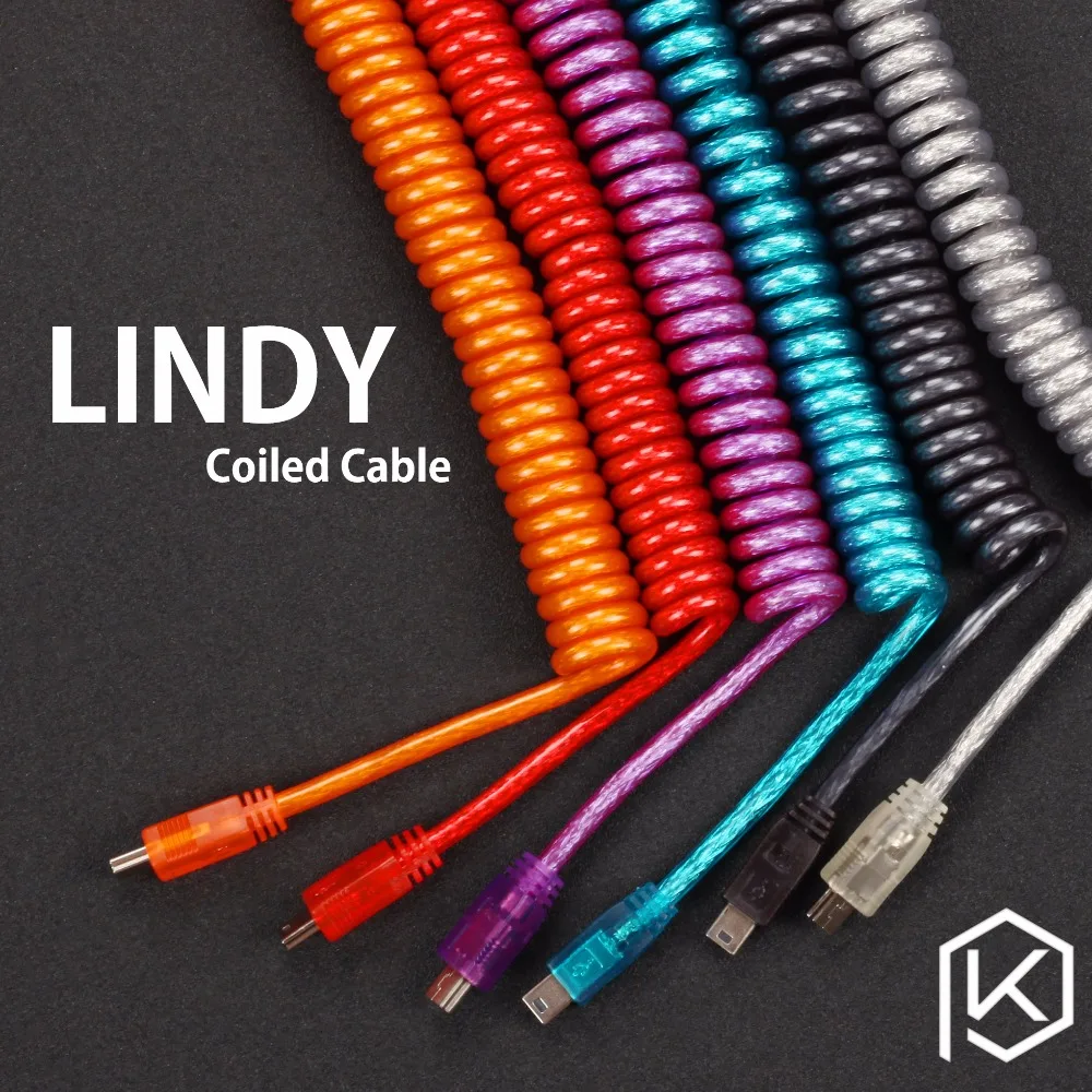 Цена LINDY кабель провод механическая клавиатура GH60 USB кабель mini USB порт для покера 2 GH60 Комплект клавиатуры DIY