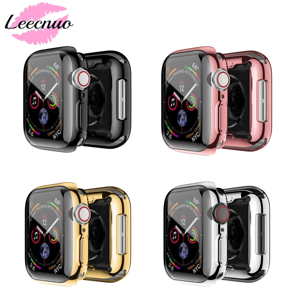 

Transparent Cover for Apple Watch Series 3 2 1 38MM 42MM 360 Full Soft Clear TPU Screen Protector Case for iWatch 4 44MM 40MM