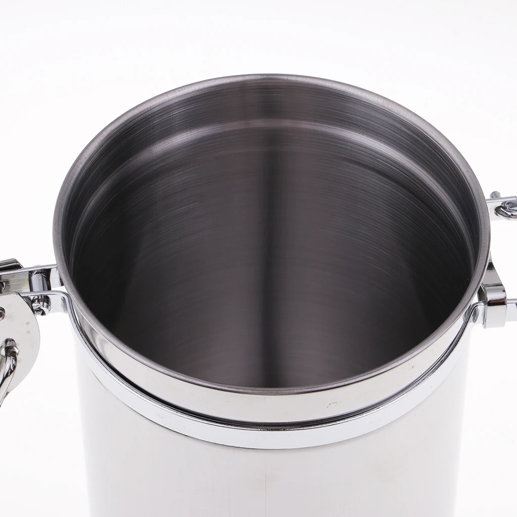 Stainless Steel Cigar Tin Cans Humidor  Humidifier Airproof Pot Seal Moisture Pot Capacity Good Sealing Performance