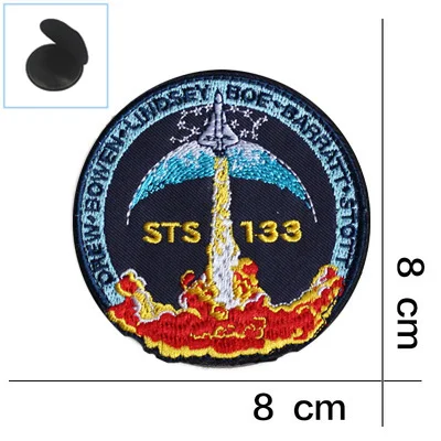 Космический Apollo Mission Patch эмблемы VOYAGER BACK SPACE коллаж астронавт космический костюм программа сувенирная нашивка значок - Цвет: YC17